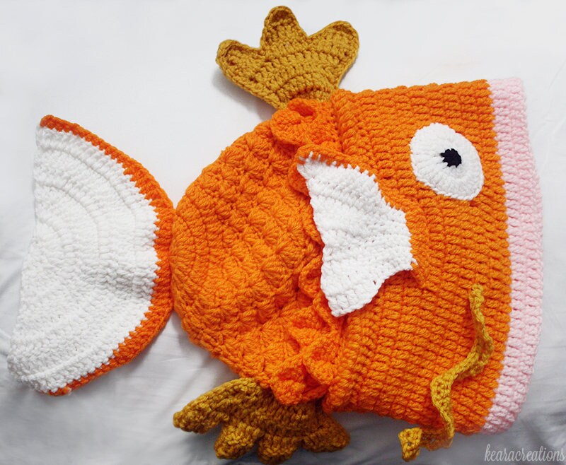 Carp Hat Pattern Magic Carp Hat | Crochet Hats | Handmade Gift | Cute | Acrylic Yarn ...