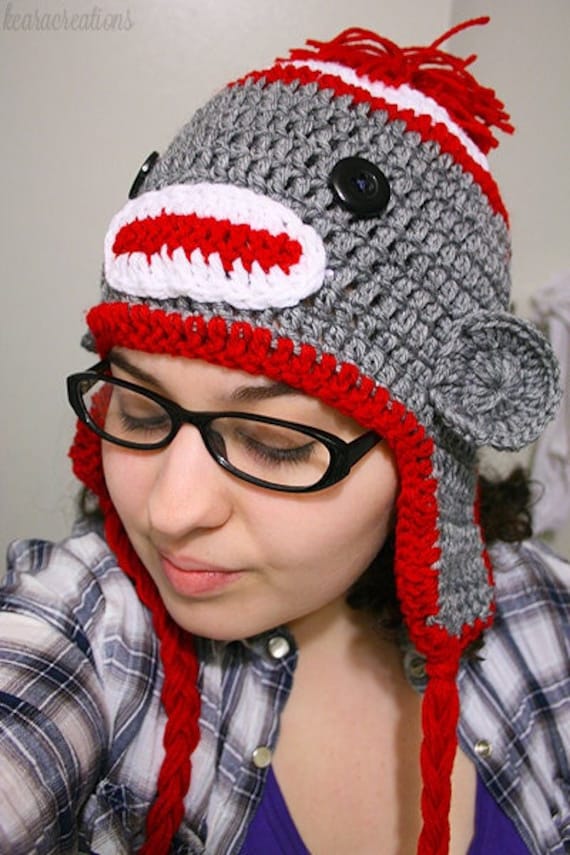 Sock sales monkey beanie