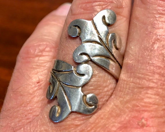 Antique Taxco Silver Mexico 925 Ring With 