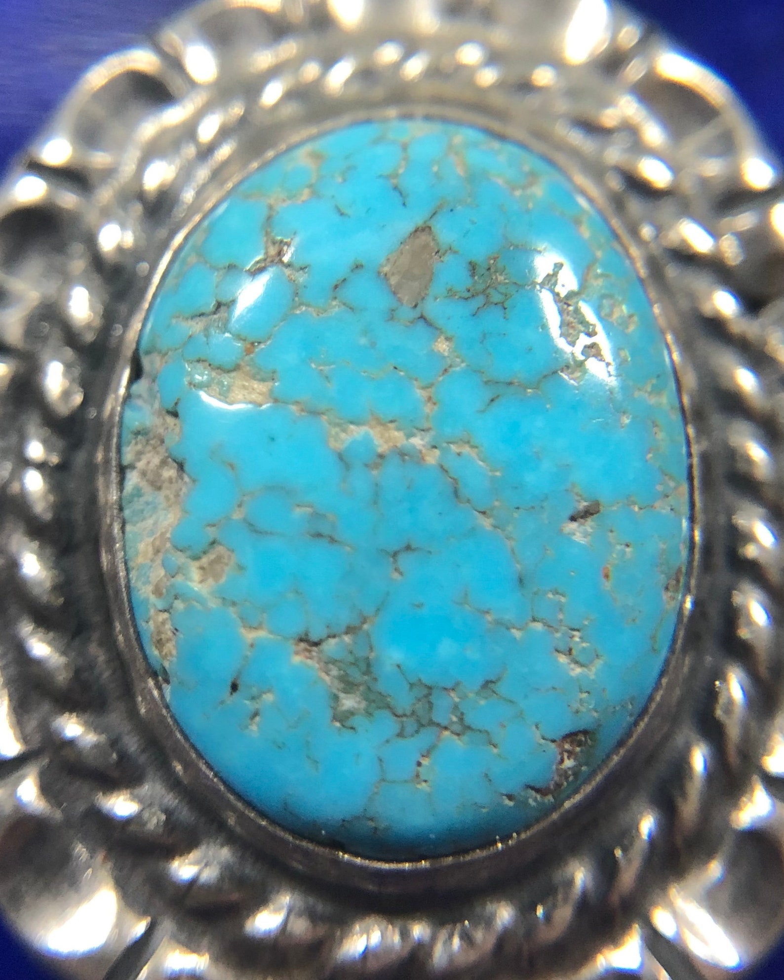 Bisbee Arizona Turquoise Mine Sterling Silver & Turquoise Etsy
