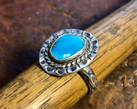 Sterling & Stitch Turquoise Statement Ring - Women's Jewelry in Burnished  Copper