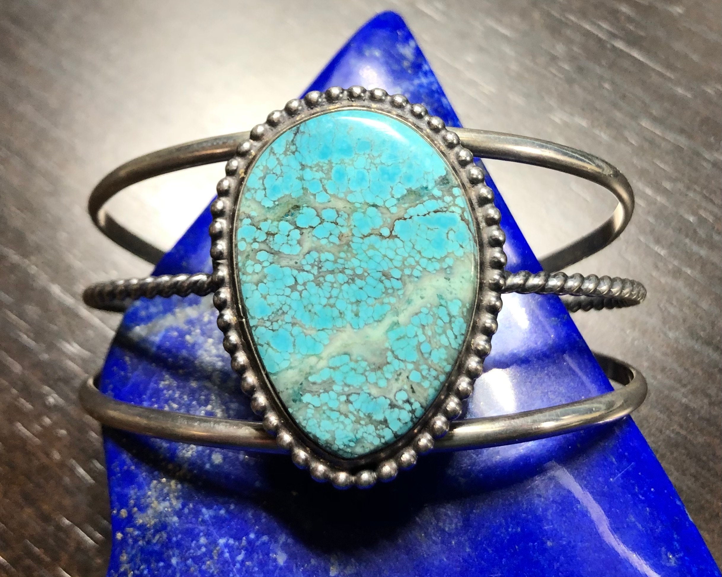 Talitha Enamel Cuff in Turquoise