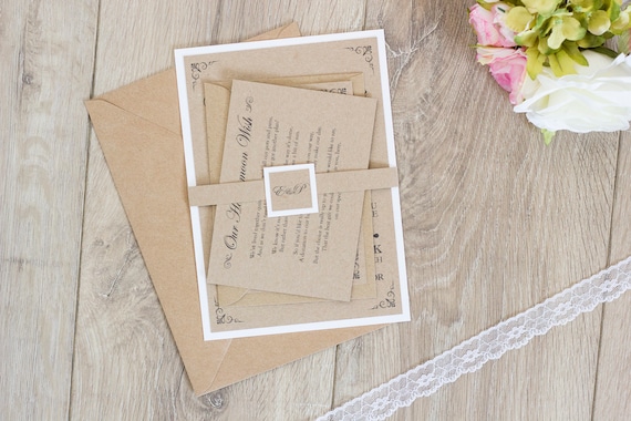 Elegant Kraft Invitation