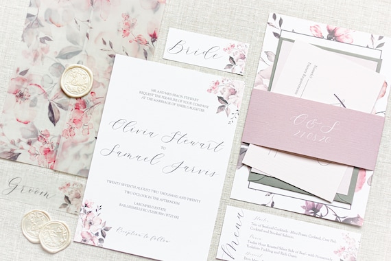 Floral Wedding Invitation