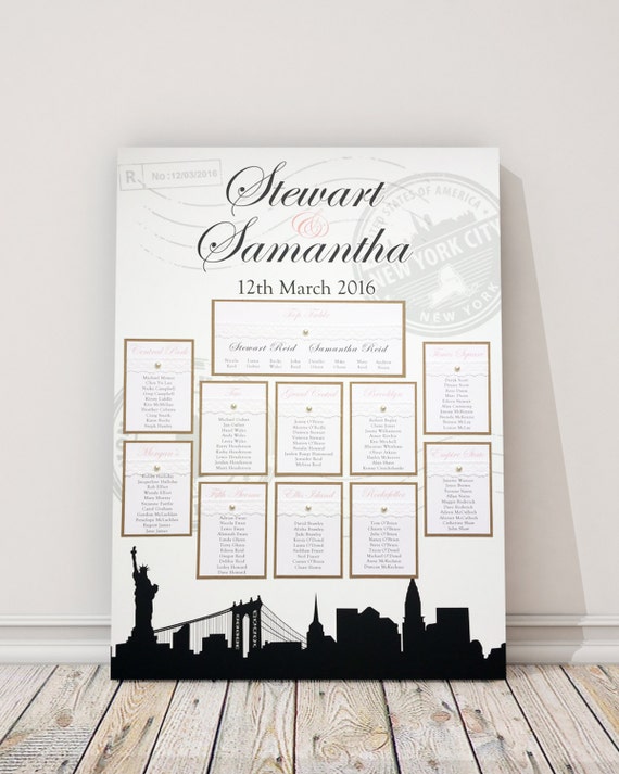 New York Wedding Table Plan