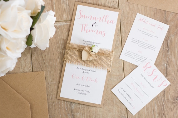 Floral Rose Invitation