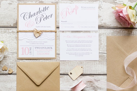 Vintage Blush Invitation