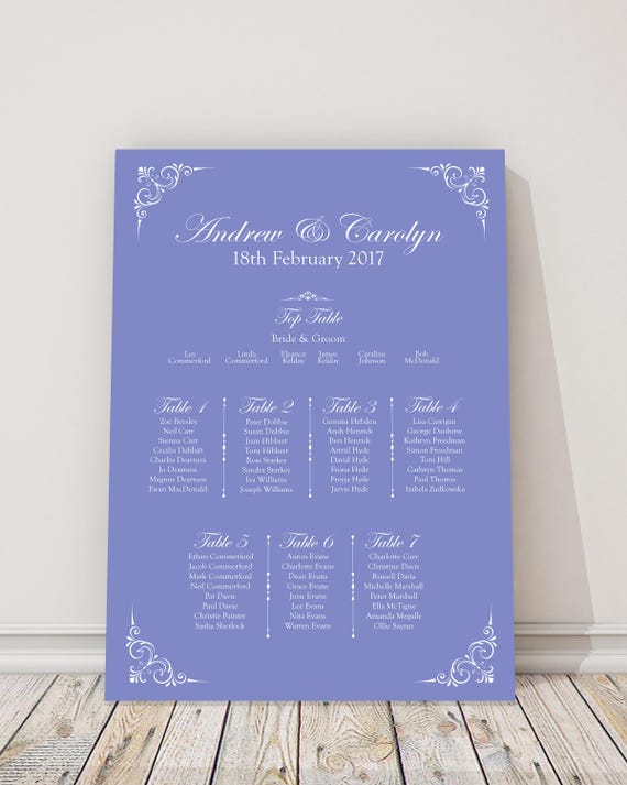 Wedding Table Plan