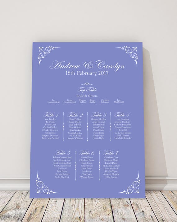 Wedding Table Plan