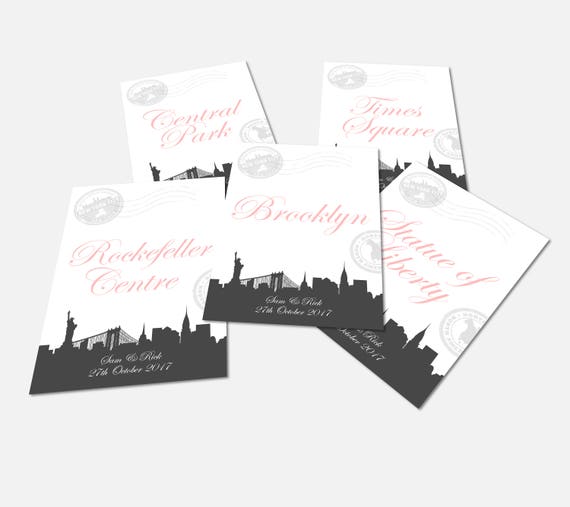 New York Table Name Cards