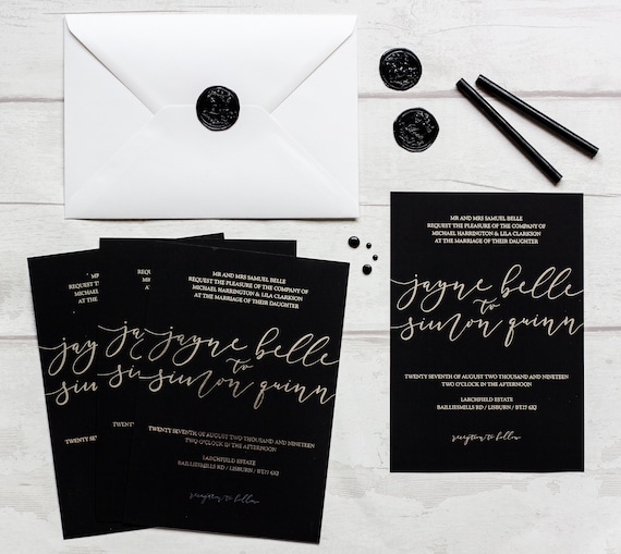 Black and Silver Foil