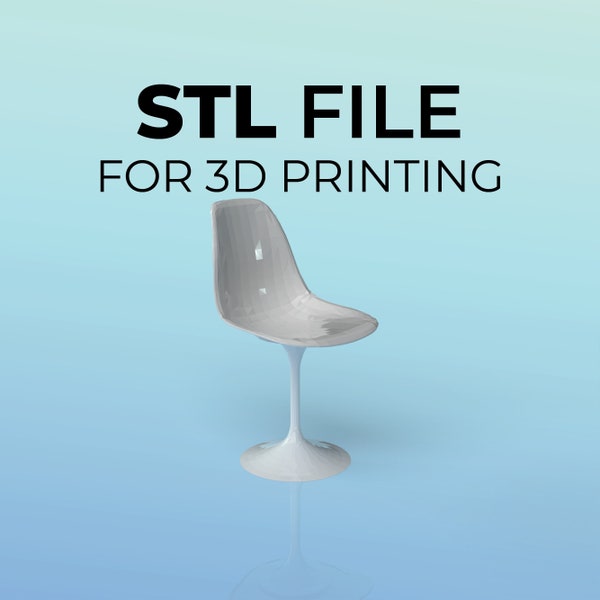 STL file 1:12 scale Tulip Chair - table height