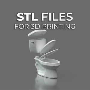 STL files 1:12 scale Toilet