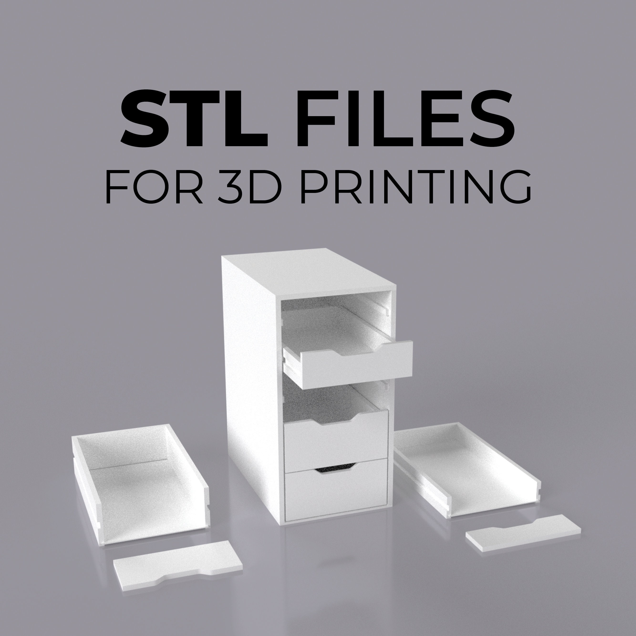 STL file Mini Storage Box with Rotary Drawer・3D printer design to