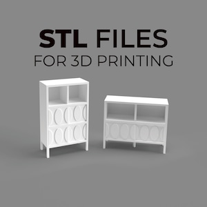 STL files 1:24 scale IKEA KALKNÄS Cabinets