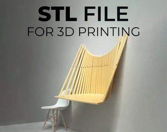 STL file 1:12 scale Flow Wall Desk