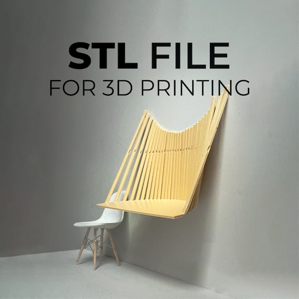 STL file 1:12 scale Flow Wall Desk