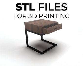 STL files 1:12 scale R+B Hudson Side Table/Nightstand