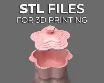 STL files 1:12 scale Flower Cocotte