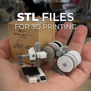 STL files 1:12 scale Bambu Lab A1 mini 3D Printer and AMS