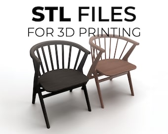 STL files 1:12 scale R+B Soren Dining Chair
