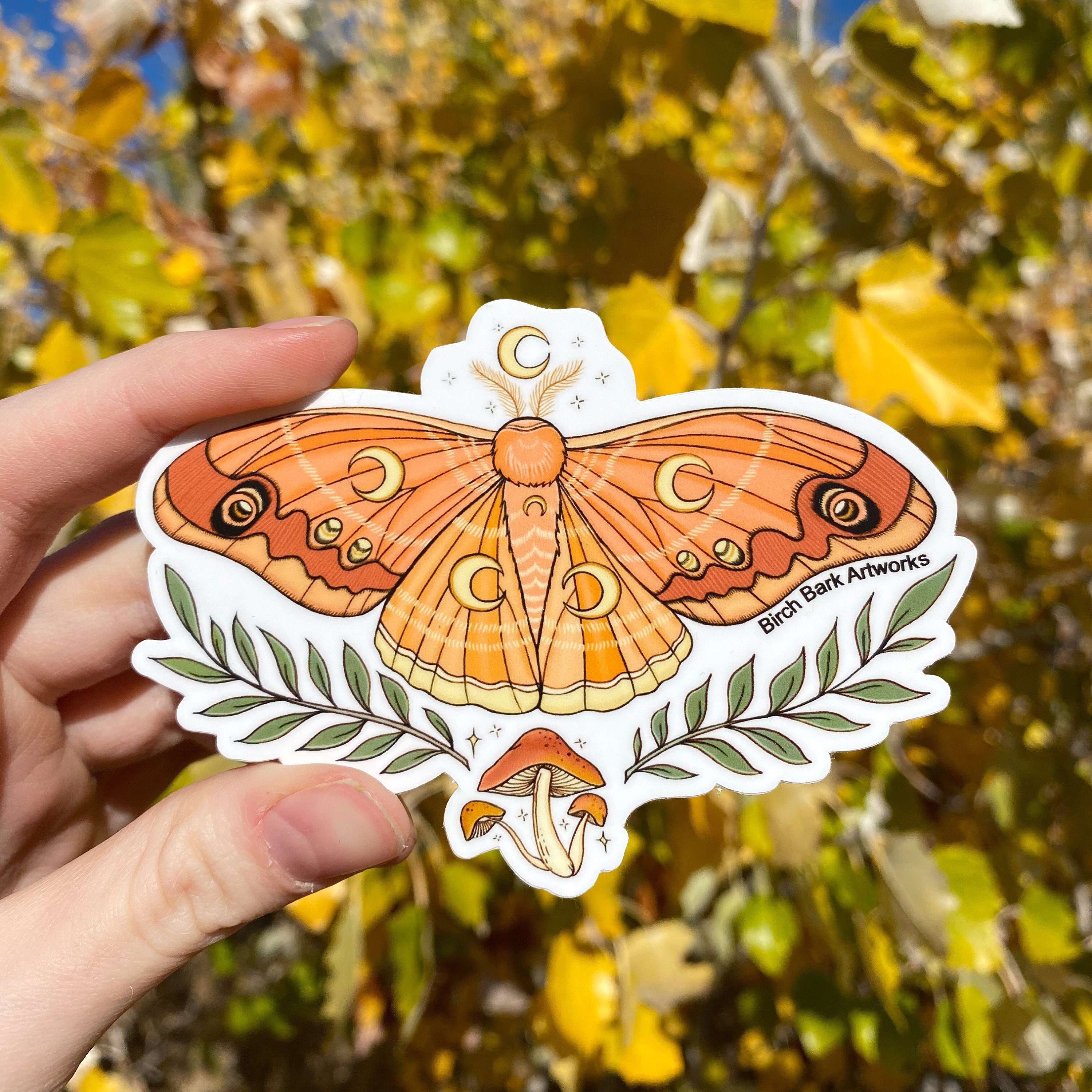 Whimsical Moths Sticker Pack — The Moonborn