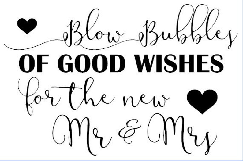 Blow bubbles of good wishes Vinyl Decal Etsy