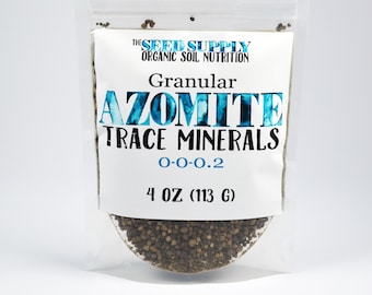 4 Ounce Granular Azomite | Slow Release Organic Garden Fertilizer