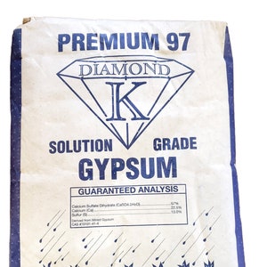 50lb Solution Grade Gyspum Calcium Sulfate Fertilizer Powder