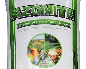 44 Pound Granular Azomite | Slow Release Organic Fertilizer  | OMRI Organic | 67 Trace Minerals for Enhancing Your Garden