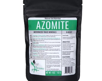 4 Ounces Azomite Volcanic Ash Rock Dust Organic Mineral Fertilizer Powder