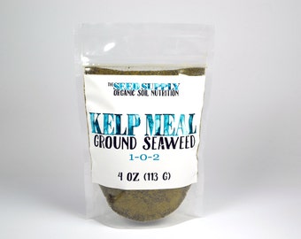 4 Ounces Kelp Meal 1-0-2 Natural Norwegian Kelp Seaweed Fertilizer
