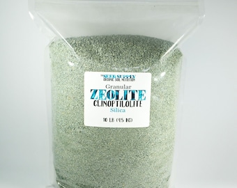 10 Pound Granular ZEOLITE Organic Fertilizer Compost Agent All Purpose Absorbent
