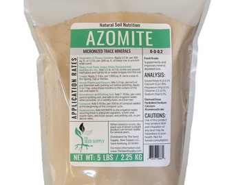 5 Pound Azomite Volcanic Ash Rock Dust Mineral Powder - 67 Trace Minerals for Enhancing Your Garden