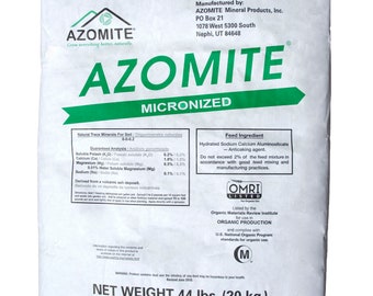 44 Pound Micronized Azomite Organic Trace Mineral Fertilizer