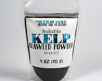 4 Ounce Soluble Kelp Seaweed Powder - Root Development - Growth Stimulant - OMRI Organic Certified