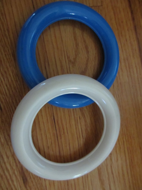 Lot 200 Plastic Rings 4 1/2 Hollow_ Bulk Quantity_ Blue Etsy