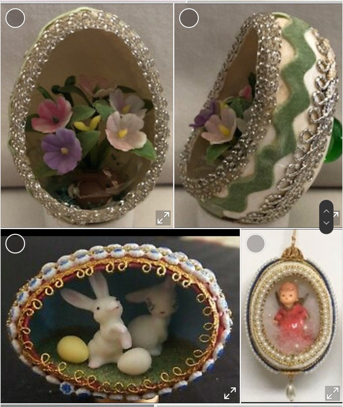 Lot of 50 Diorama Eggs_panorama Eggs_ Vintage Craft_plastic Etsy