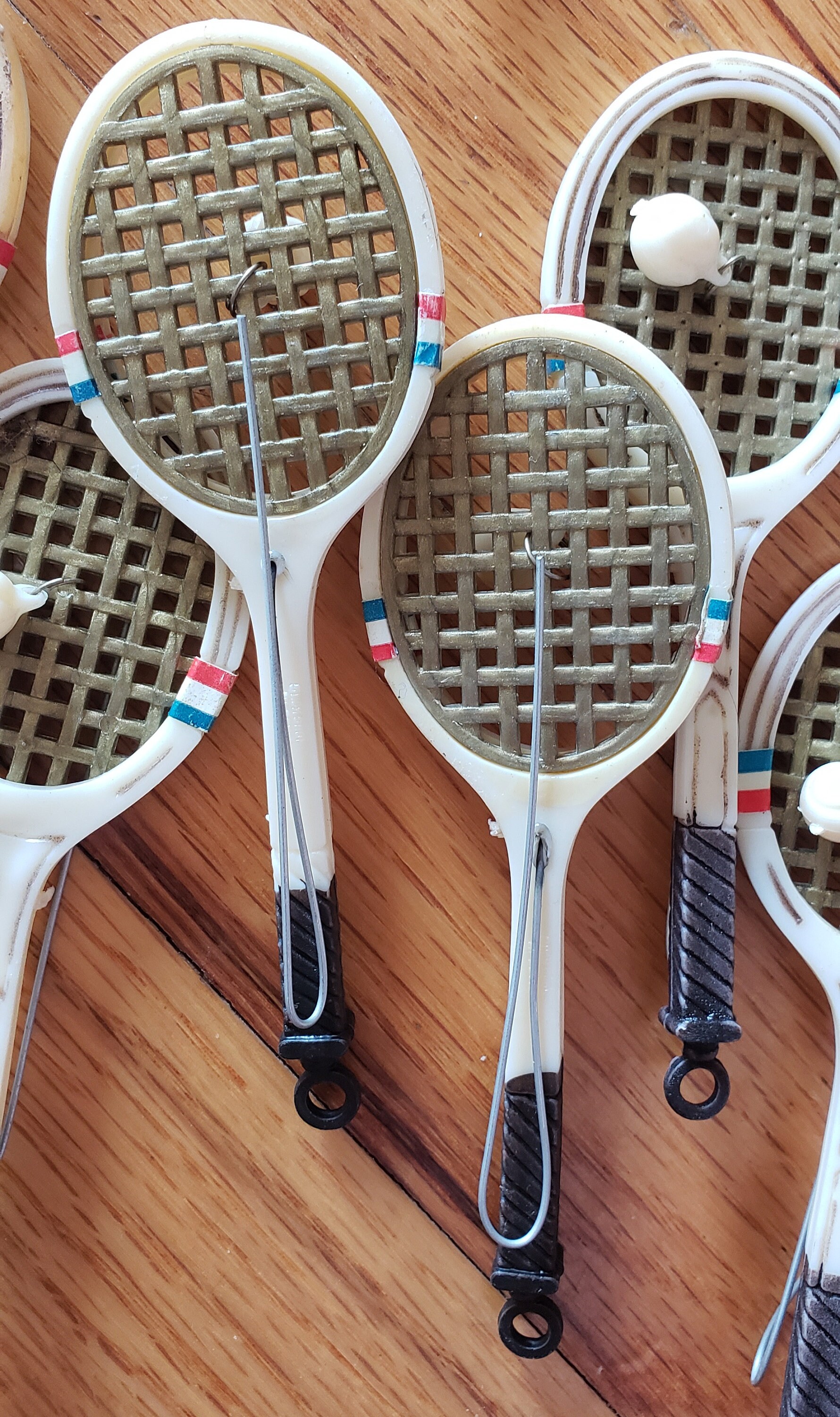 Lot 36 pc mini Tennis Racquet w Ball attached Etsy
