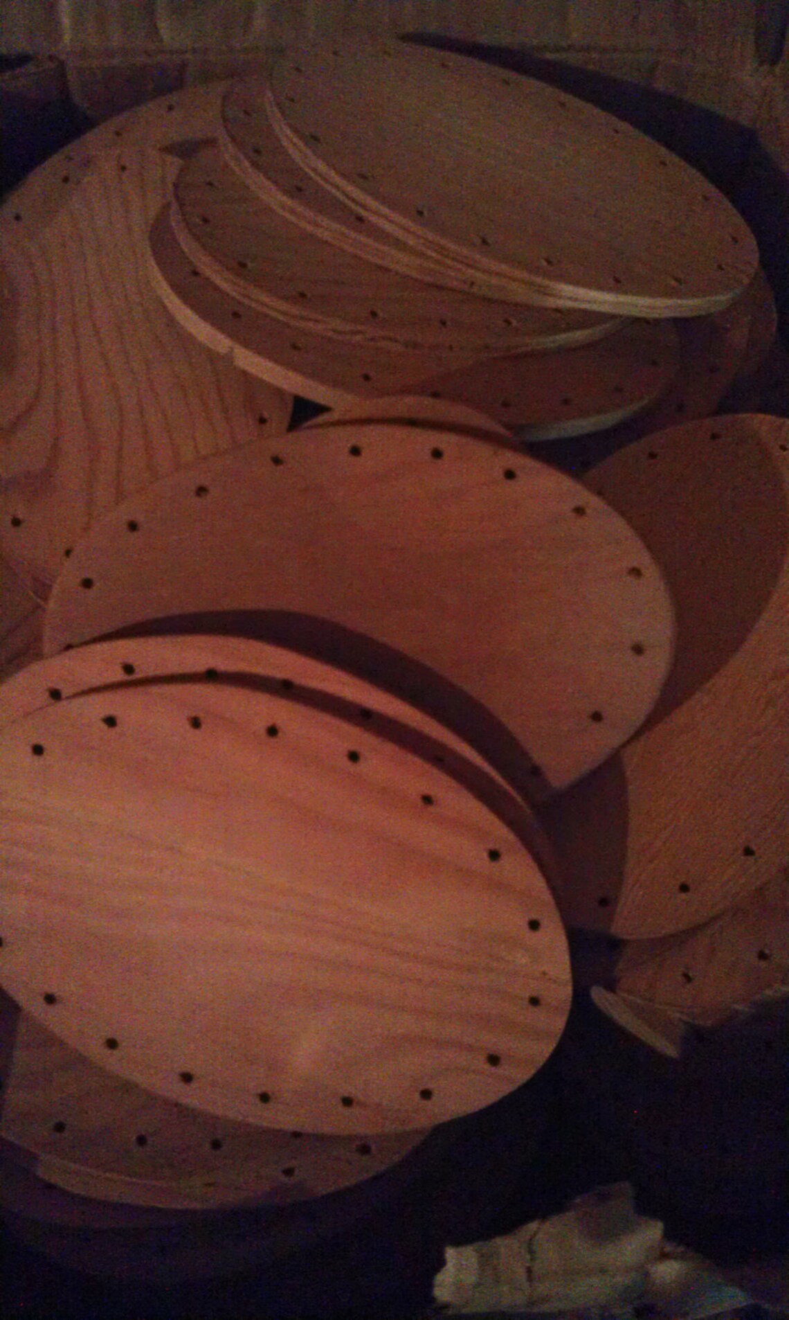 Lot 25 Wood Basket Bases_predrilled Oval Wood for Pine Needle Etsy