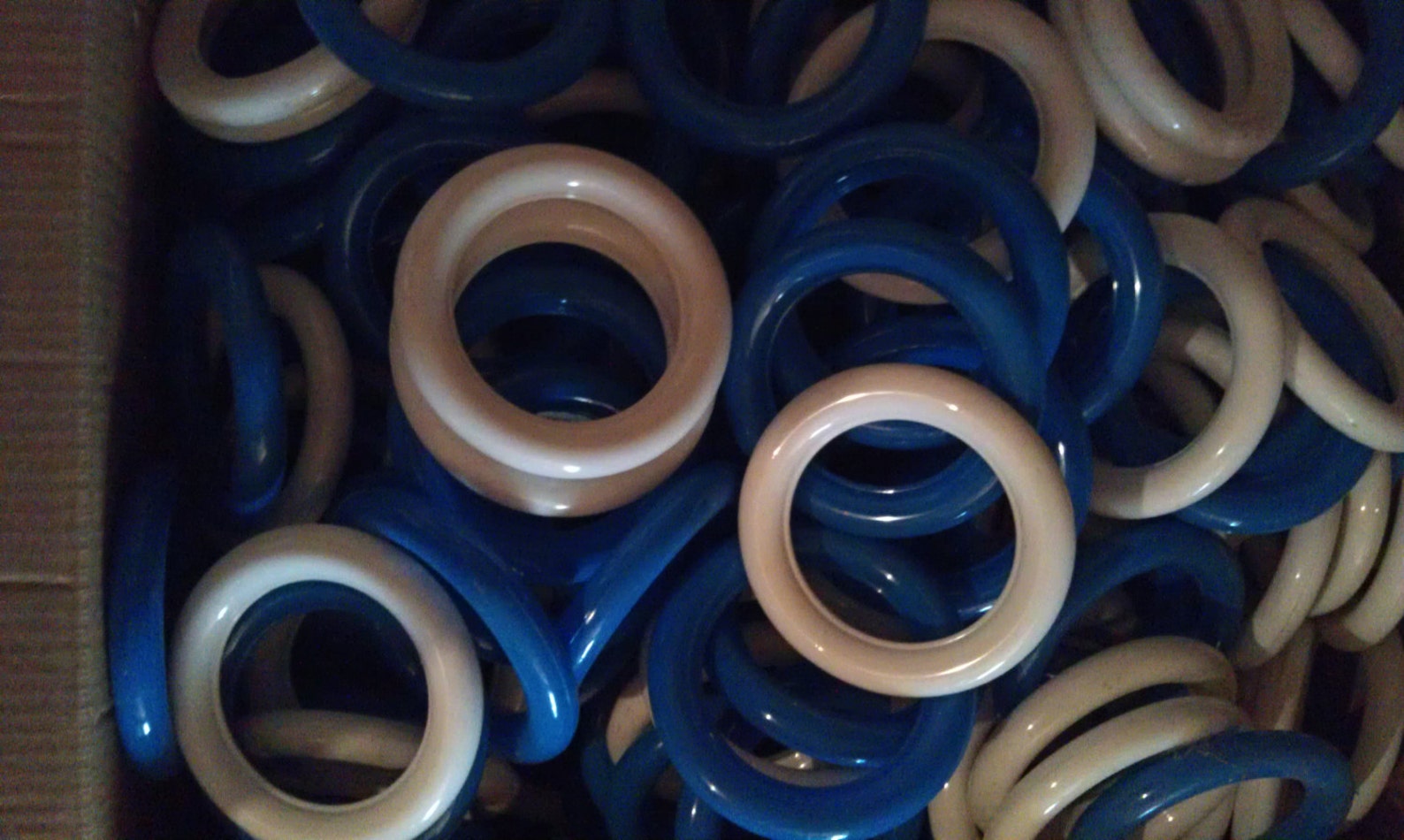 Lot 200 Plastic Rings 4 1/2 Hollow_ Bulk Quantity_ Blue Etsy