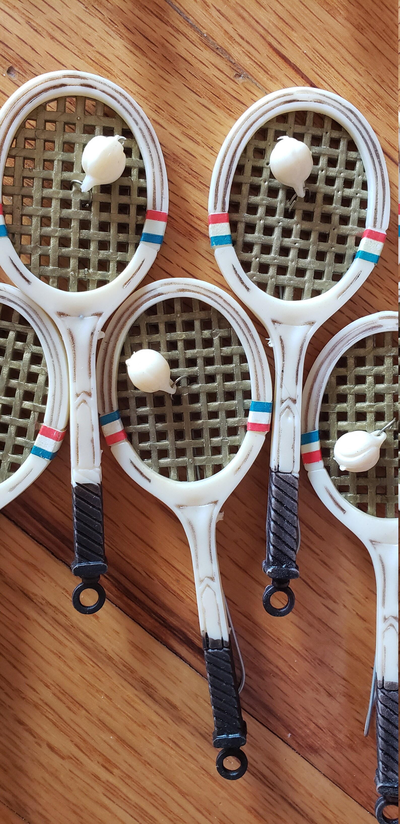 Lot 36 pc mini Tennis Racquet w Ball attached Etsy