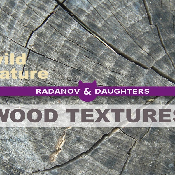 Tree Trunk Slice Digital Paper, Wild Nature Textures, Distressed Wood Background