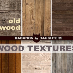 Distressed Wood Digital Textures, Rustic Digital Paper, Old Wood Background