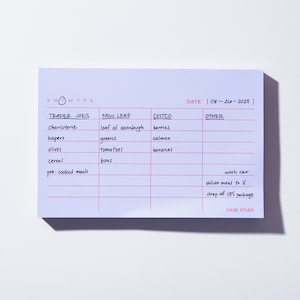 Columned To Do List Notepad: Tear-Off Notepad