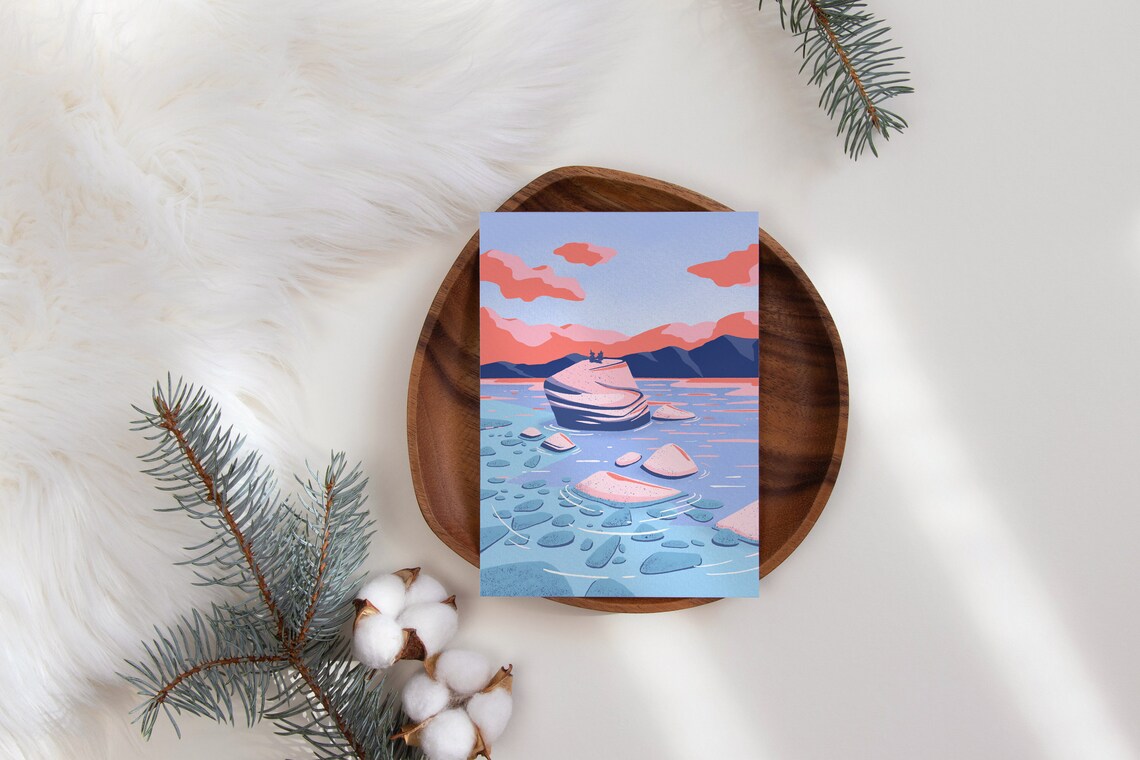 Postcard of Lake Tahoe // National Park Postcard // Greeting - Etsy