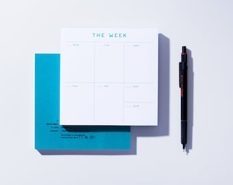 Weekly Planner Notepad / Desk Notepad / Weekly To Do / Planner / Weekly Schedule