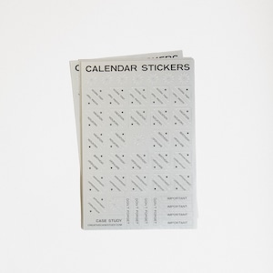 Chrome Calendar Stickers: Stickers for the Case Study Yearly Wall Planners