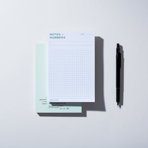 Gridded Notepad / Desk Notepad / Checklist Notepad / Grid Paper / Planner