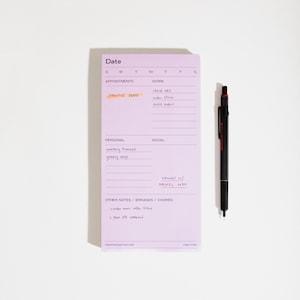 Chunky Daily Task Notepad - Two Tone | 100 Sheets | Organize Tasks, Appointments & More